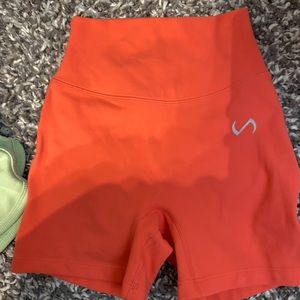 Tlf shorts EUC (colour is coral) (will sell for less on ig @ kylieskyefit)
